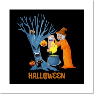 Halloween Spooky T-shirt Posters and Art